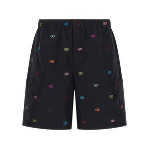 Gucci Men's Multicolor Fil Coupé Bermuda Shorts